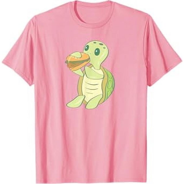 Turtle Hamburger Eating Food Cheeseburger TShirt