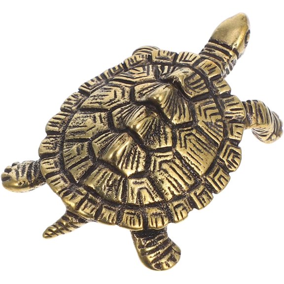 Turtle Handle Decorative Brass Animal Pull Knob for Cabinets and Unique Chinese Style Turtle Design Smooth Finish for Easy Installation Versatile Home Decor Accent