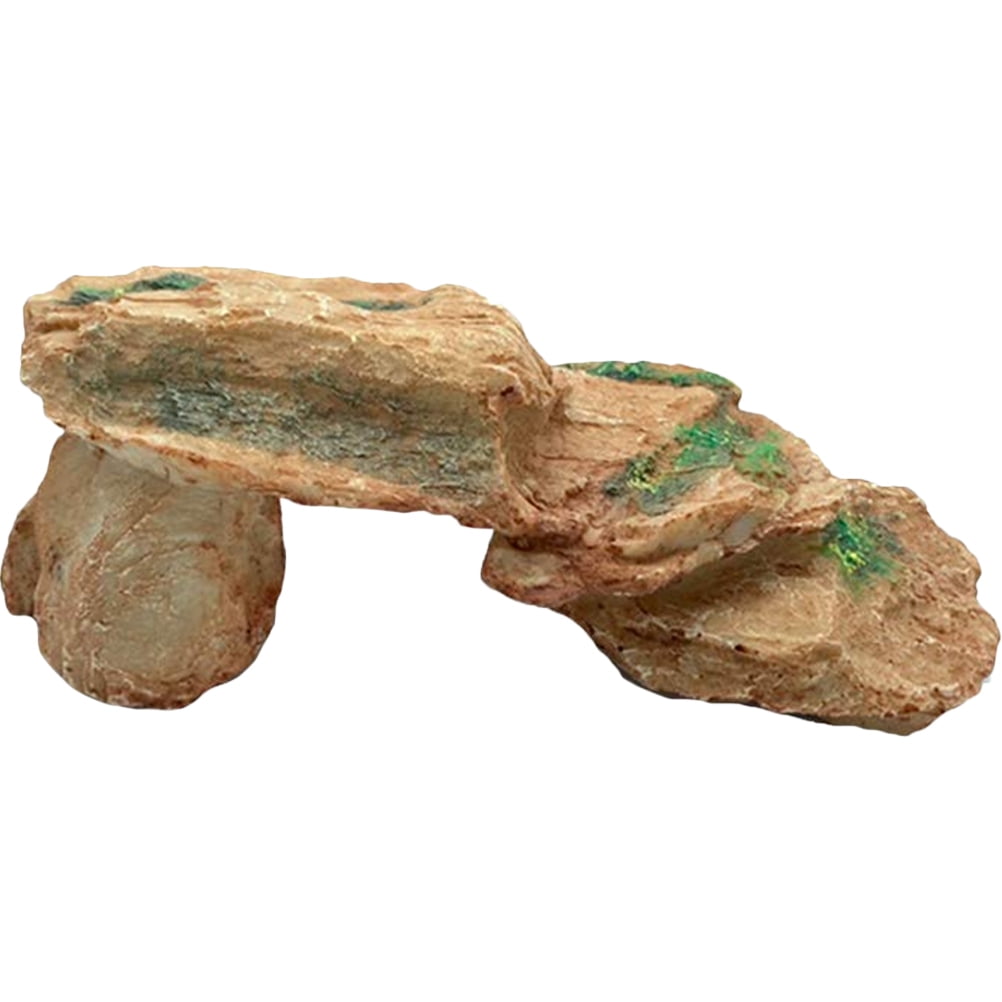 Turtle Hiding from Cave Reptile Climbing Decor Rock Animal Rocks for Reptiles Supplies Resin