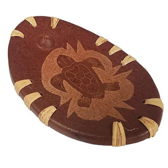Turtle Incense Stick Holder Made From Terracotta Oval Shaped