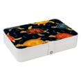 thumbnail image 1 of Turtle Jewelry Display Earring Holder Jewelry Box, PU Leather Organizer with Removable Compartment, Portable, 1 of 6