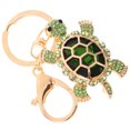 thumbnail image 1 of Turtle Keychain Metal Hanging Ornaments Pendants Rhinestone Zinc Alloy Sea ​​turtle, 1 of 5