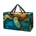 thumbnail image 1 of Turtle Large Capacity Reusable Foldable Oxford Cloth Toy Basket - Beach Bag, Shopping Bags, Laundry Basket, 1 of 7