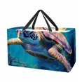 thumbnail image 1 of Turtle Large Capacity Reusable Oxford Cloth Decorative Box Shopping Bag Collapsible Bucket, 1 of 7