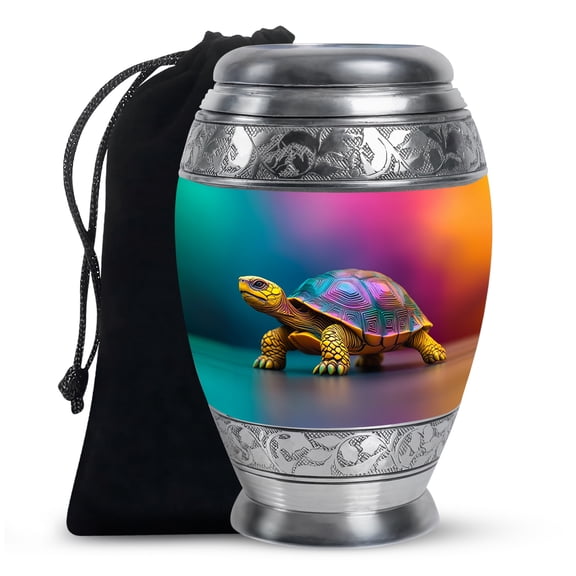 Turtle Large Cremation Urn for Human Ashes Female, companion Urns for 2 Adults, Urns for Human Ashes Adult Man, Mini Urn for Ashes(Size - 10inch)