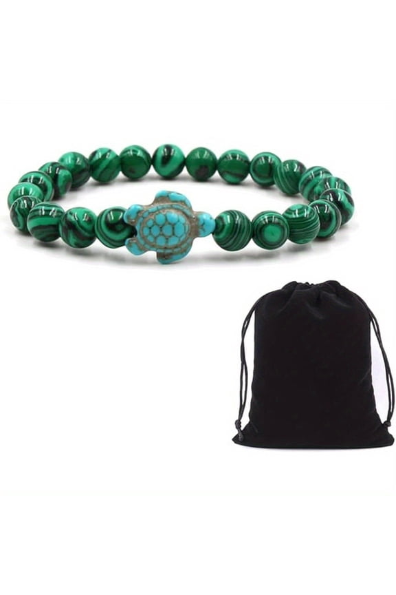 Turtle Lava Stone Bracelet - Natural Volcanic Rock Essential Oil Diffuser Bracelet