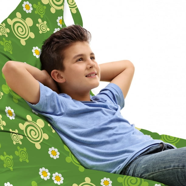 Turtle Lounger Chair Bag, Spring Revival Inspiration Chamomile Illustration  and Vortex Flower Design, High Capacity Storage with Handle Container,  Lounger Size, Multicolor, by Ambesonne - Walmart Business Supplies