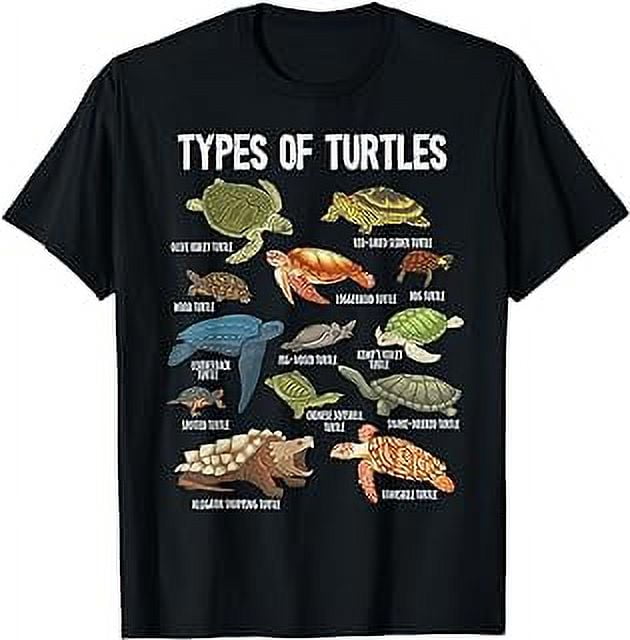 Turtle Lover, Reptile, Pet Turtle, Types Of Turtles T-Shirt - Walmart.com
