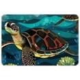 thumbnail image 1 of Turtle Machine Washable Non-Slip Polyester Door Rugs Office Rug Indoor Rug, 1 of 6