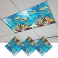 thumbnail image 1 of Turtle Magnetic Fluorescent Light Covers for Ceiling Lights 2x4 Feet, Shark Ocean Coral Underwater Scenery Sea Office Classroom Kitchen Drop Ceiling Light Covers Lighting Filters Shade Panel 3 Packs, 1 of 9
