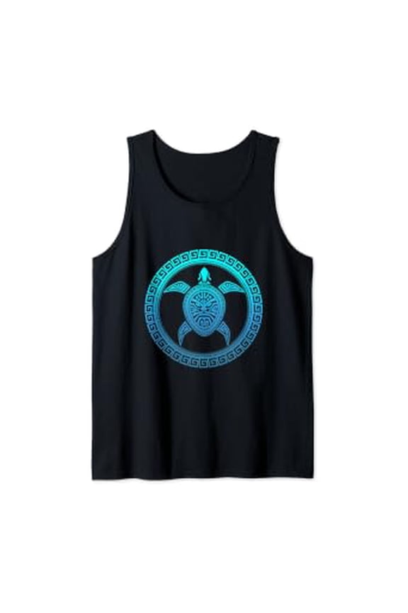 Turtle Maori Pattern Sea Ocean Animal Scuba Diving Tank Top Size S-3XL
