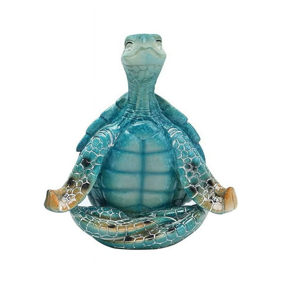Turtle- Meditation Yoga Turtle Decor- Yoga Turtle Figurine for Spiritual Garden Room Decor (B),1 x turtle ornaments,Photo Color