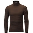 thumbnail image 1 of Turtle Neck Compression Shirts For Men Compression Shirt Turtle Neck Men's Casual Slim Fit Basic Tops Knitted Lightweight Turtleneck Pullover Sweater, 1 of 6