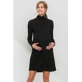 thumbnail image 1 of Turtle Neck Shimmer Maternity Knit Dress, 1 of 3