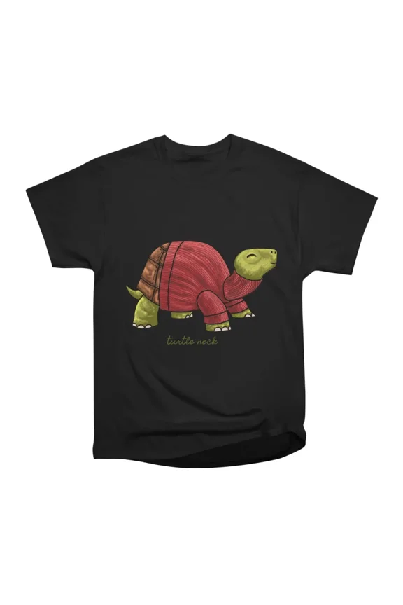 Turtle Neck T-Shirt Tee Gift For Him Merch For Her Apparel For Friend