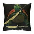 thumbnail image 1 of Turtle Ninja Neck Pillow,Soft Pillow Case, Standard Pillow Cases " Square Throw Pillowcase Covers Pattern Printed on Both Sides, 1 of 5