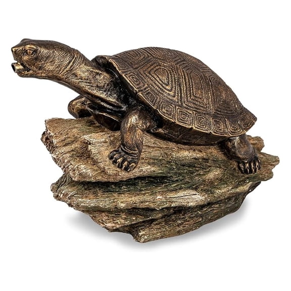 Turtle On Log Spitter Fountain for Pond and Garden, 78371