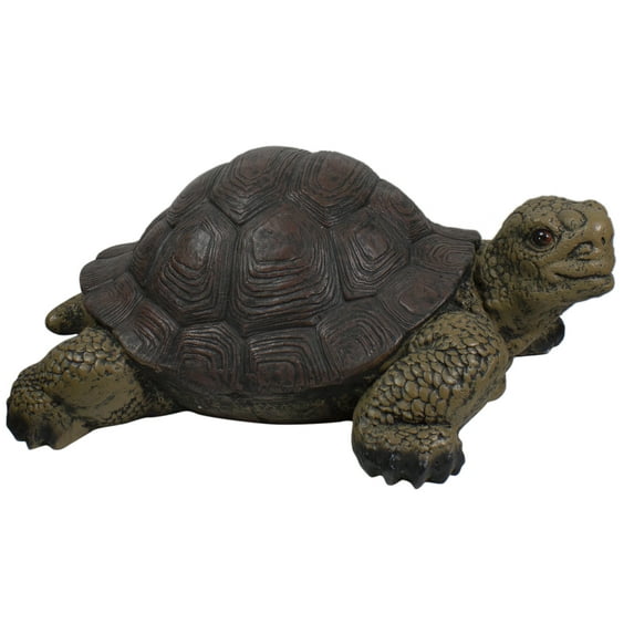 Northlight Turtle Outdoor Garden Statue - 22.75" - Brown and Green
