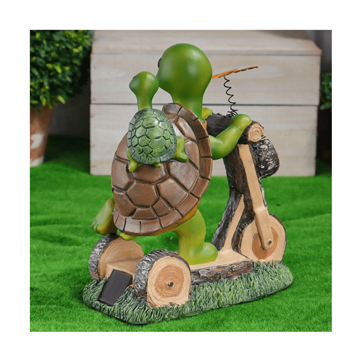 Turtle Outdoor Solar Light Cute Turtle Small Butterfly Garden