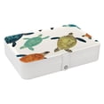 thumbnail image 1 of Turtle PU Leather Earring Holder Jewelry Organizer with Removable Compartment and Necklace Holder, Portable, 1 of 6
