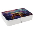 thumbnail image 1 of Turtle PU Leather Earring Organizer Box with Removable Compartment, Display Case, and Bracelet Holder - Portable Storage Solution, 1 of 6