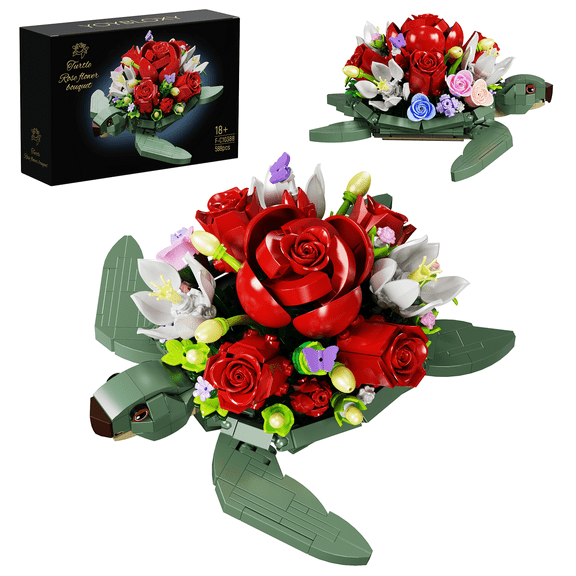 Turtle Planter Pots Building Blocks Set Turtle Succulent Rose Planters Cute Toys Home Garden Decor Plant Lovers Gifts for Woman