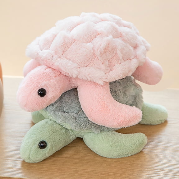 Turtle Plush Toys Home Decor Bedroom Living Room Plush Plushie Cute Decorative Stuffed Animals Throw Pillow Pink - One Size