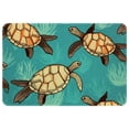 thumbnail image 1 of Turtle Polyester Indoor/Door/Bath Rugs: Non-Slip, Machine Washable Mats, 1 of 6