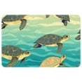 thumbnail image 1 of Turtle Polyester Non-Slip Machine Washable Bath Rugs Office Mat Floor Mats, 1 of 6