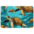 thumbnail image 1 of Turtle Polyester Non-Slip Machine Washable Floor Carpet Chair Mat Floor Rug, 1 of 6
