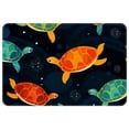 thumbnail image 1 of Turtle Polyester Non-Slip Machine Washable Floor Rug, for Office, Chair Rugs Included, 1 of 6