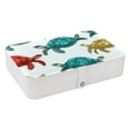 thumbnail image 1 of Turtle Portable PU Leather Organizer Box with Removable Compartment for Jewelry Display and Storage - Jewelry Boxes Included, 1 of 6
