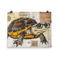 thumbnail image 1 of Turtle Post Print Maximalist Design Boho Animal Wall Art Home Decor (16″×20″), 1 of 1