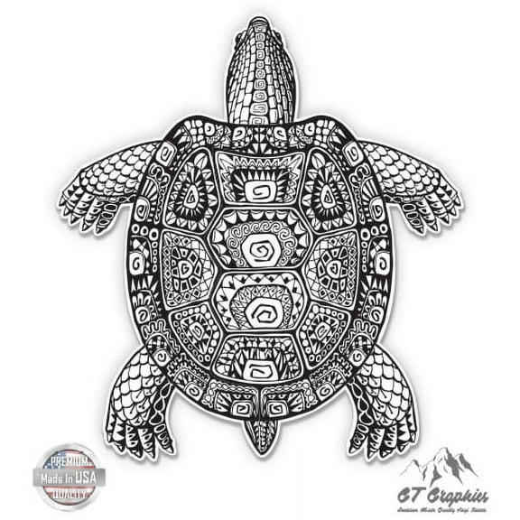 Turtle Pretty - 12" Vinyl Sticker Waterproof Decal