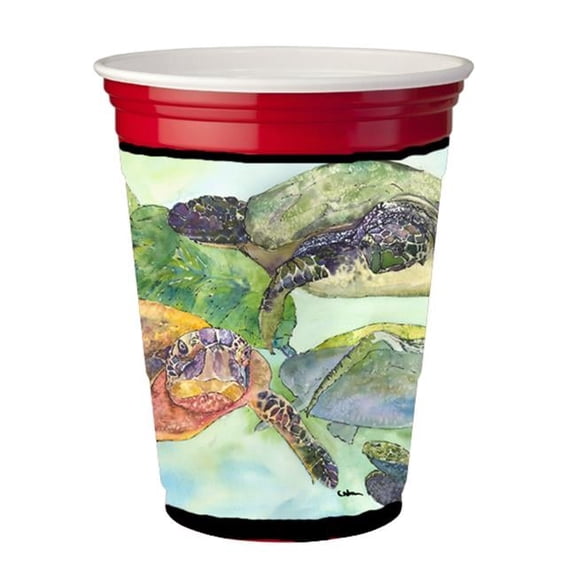 Turtle Red Solo Cup bottle sleeve Hugger