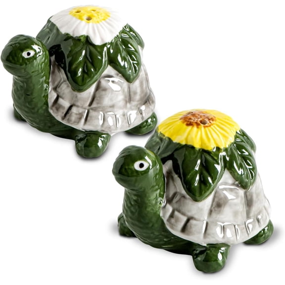Turtle Salt And Pepper Shakers Set Ceramic Salt And Pepper Set Cute Pepper And Salt Shakers For Kitchen Saleros Para Cocina Beach,Tropical, Ocean Decoration