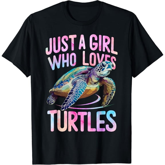 Turtle Sea Ocean Just A Girl Who Loves Turtles T-Shirt