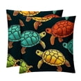 thumbnail image 1 of Turtle Seamless Chair Pillow Covers Set with Velvet Material, Unique Patterns, 16x16, 18x18, 20x20 Inches, 2 Items Included for Throw Pillows, Pillow Inserts,for Various Occasions, 1 of 6