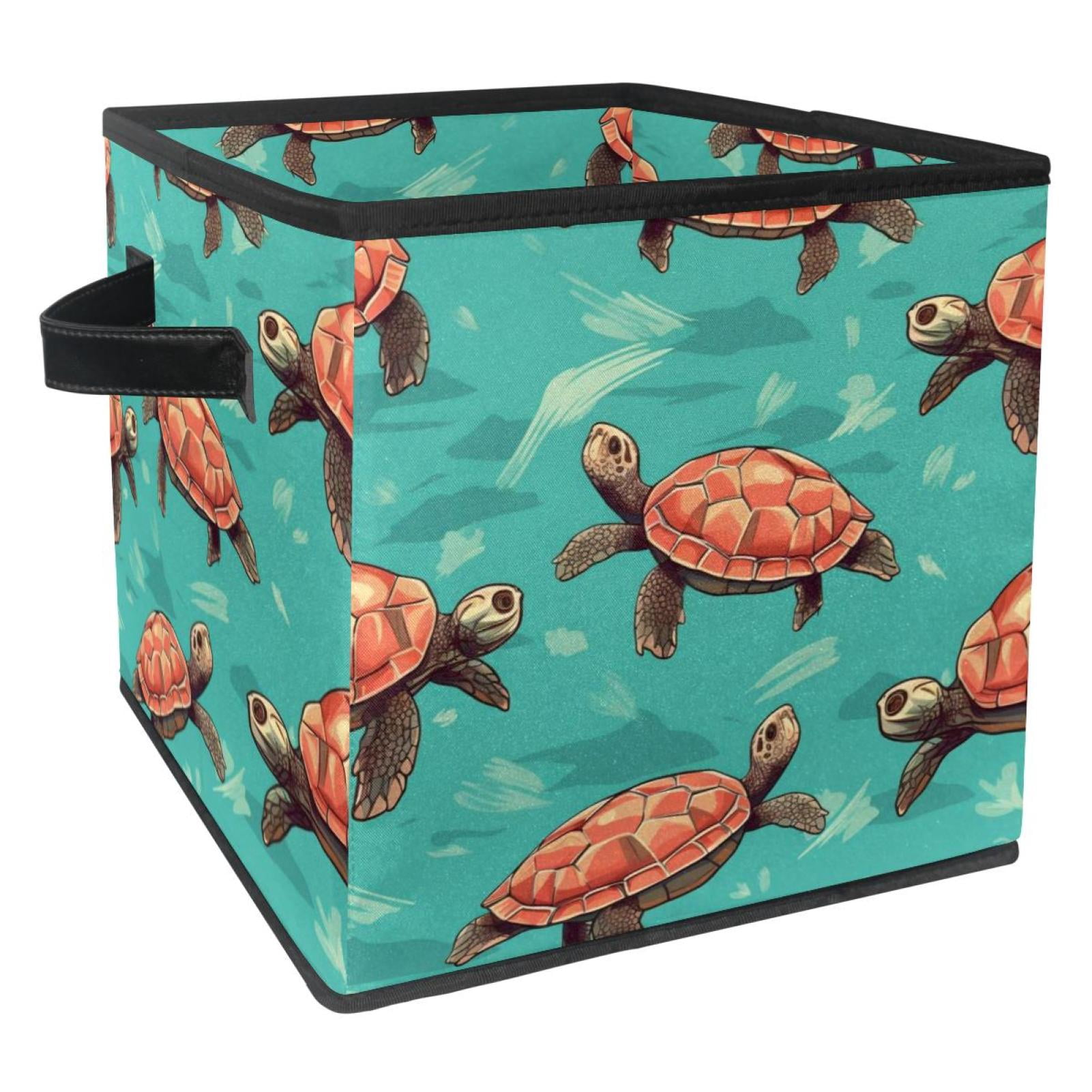 Turtle Seamless Collapsible Storage Cubes, Cube Organizer Bins with ...