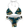 thumbnail image 1 of Turtle Seamless Detachable Sponge Adjustable Strap Two-Pack Bikini Set Swimsuits for Women, Swimming Suit Beach Wear, 1 of 6