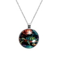 thumbnail image 1 of Turtle Seamless Elegant Glass Circular Pendant Women's Necklaces, 1 of 5