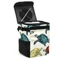 thumbnail image 1 of Turtle Seamless Mini Trash Can Car Garbage Can Trash Can for Car - Foldable, with Lid, Leak-Proof, Hanging Storage Bag, 1 of 6