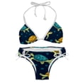 thumbnail image 1 of Turtle Seamless Swim Wear Bikini Set with Detachable Sponge & Adjustable Strap, Two-Pack for Versatile Swimming Suit Styles, 1 of 6