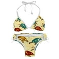 thumbnail image 1 of Turtle Seamless Women's Swim Suit Bikini Set 2-Pack with Detachable Sponge and Adjustable Strap for Beach and Pool Parties, 1 of 6