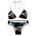 thumbnail image 1 of Turtle Seamless Women's Swimsuit Bikini Set, Detachable Sponge, Adjustable Strap, Two-Pack, Beach & Pool Ready, 1 of 6