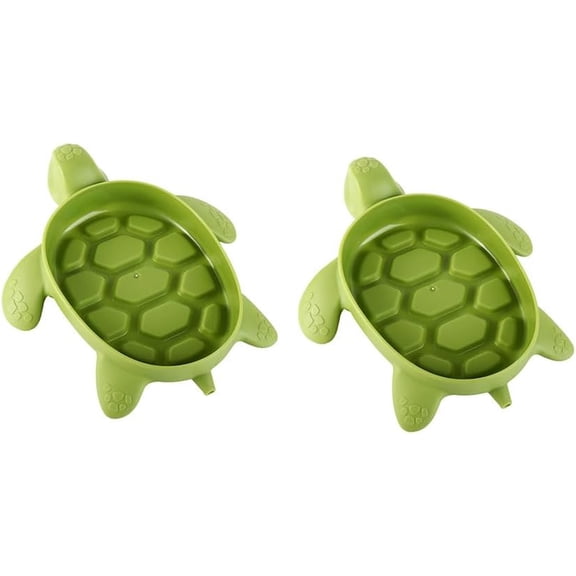 Turtle Shape Soap Dish, Plastic Drain Soap Holder Anti-Slip Soap Tray Self Draining Soap Box