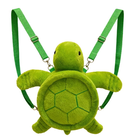 Turtle Shaped Backpack, Cute Animal Design Rucksack for Casual Daily Use(Green-1,One Size)