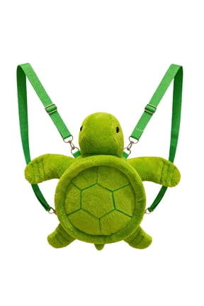 Turtle Shaped Backpack, Cute Animal Design Rucksack for Casual Daily Use(Green-1,One Size)