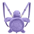 thumbnail image 1 of Turtle Shaped Backpack, Cute Animal Design Rucksack for Casual Daily Use(Purple-1,One Size), 1 of 5