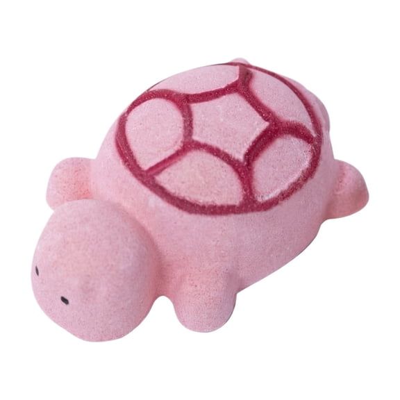 Turtle Shaped Bath Ball, Gentle Mesh Loofah Sponge, Body Scrubber Exfoliating Shower Tool, Cute Animal Design Accessory, Pink